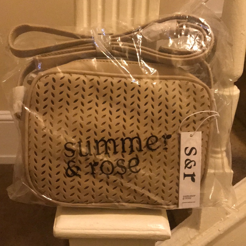 NWT Summer & Rose beige bag